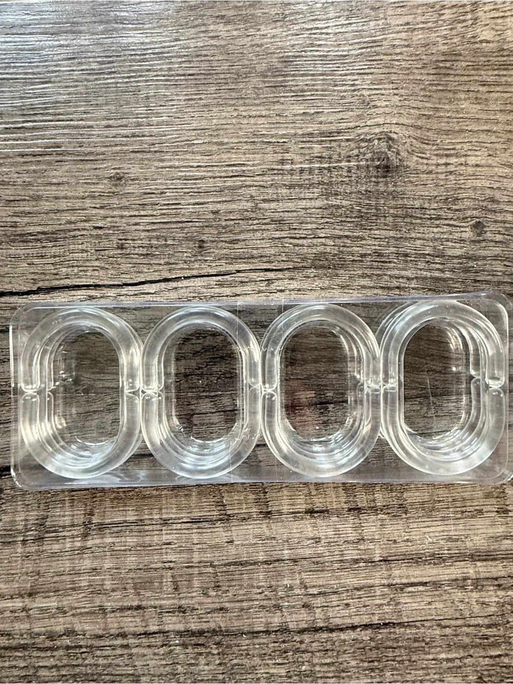 Amazon Light Pink and Clear Shower Curtain Rings - Oval Hooks (12 pack)
